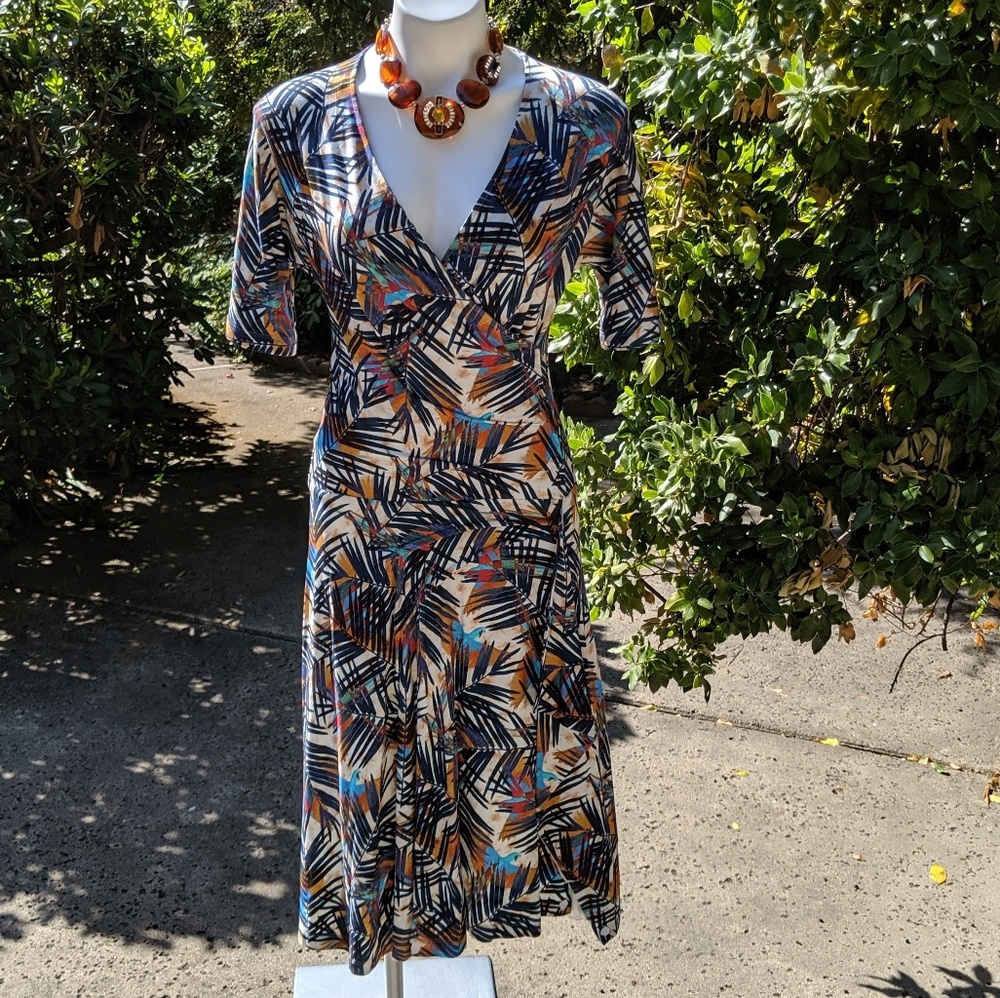 La Salle Fit And Flare Dress - L - Picture 1 of 5